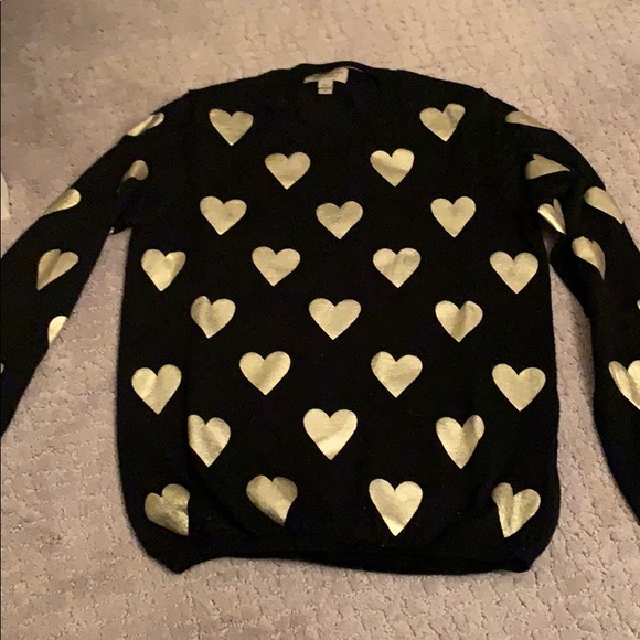 Burberry Sweaters - NEW Burberry black/gold heart sweater